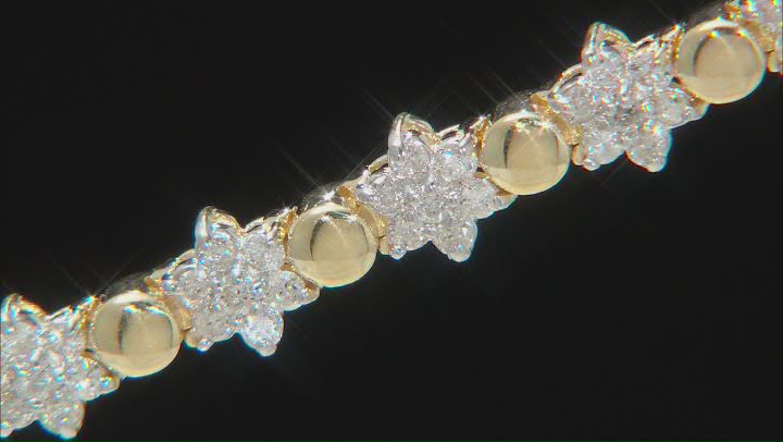White Diamond 14k Yellow Gold Tennis Bracelet 3.00ctw Video Thumbnail