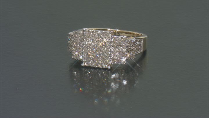 Candlelight Diamonds™ 10k Yellow Gold Cluster Ring 1.75ctw Video Thumbnail