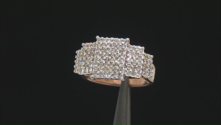 Candlelight Diamonds™ 10k Rose Gold Cluster Ring 1.75ctw Video Thumbnail