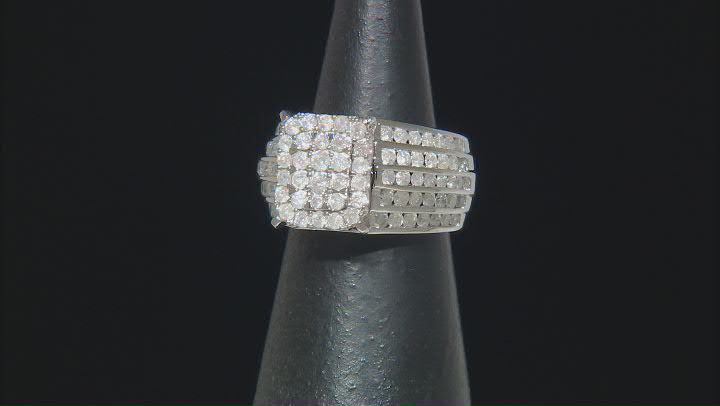 White Diamond 10k White Gold Cluster Ring 2.25ctw Video Thumbnail