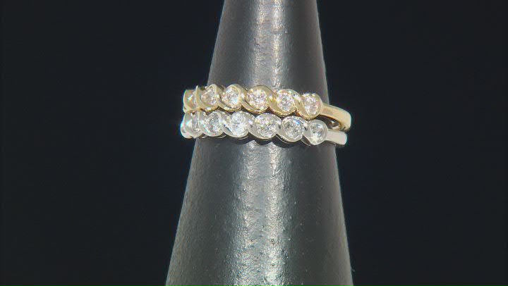 White Diamond 10k White Gold Band Ring 0.25ctw Video Thumbnail
