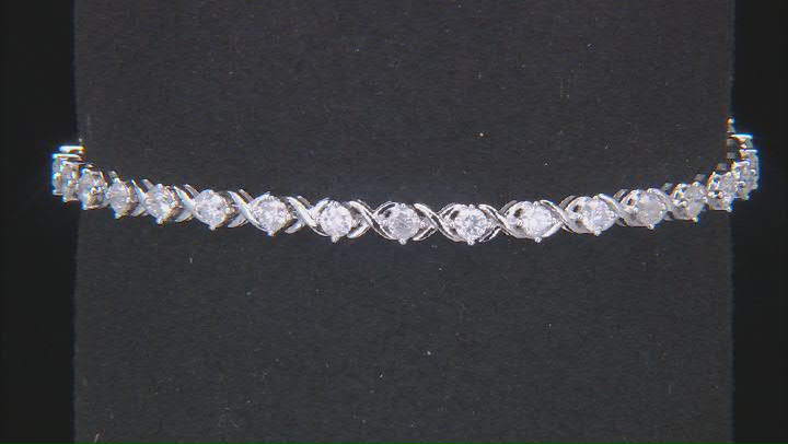 White Diamond 14k White Gold Tennis Bracelet 2.50ctw Video Thumbnail