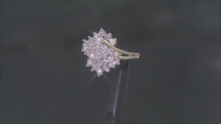 Candlelight Diamonds™ 10k Yellow Gold Cluster Ring 1.00ctw Video Thumbnail