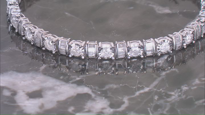 White Diamond 10k White Gold Tennis Bracelet 5.00ctw Video Thumbnail