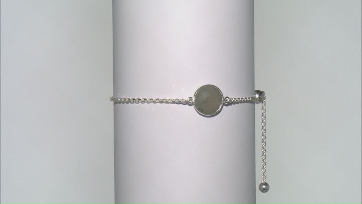 Gray Labradorite Sterling Silver Bracelet 4.22ct Video Thumbnail