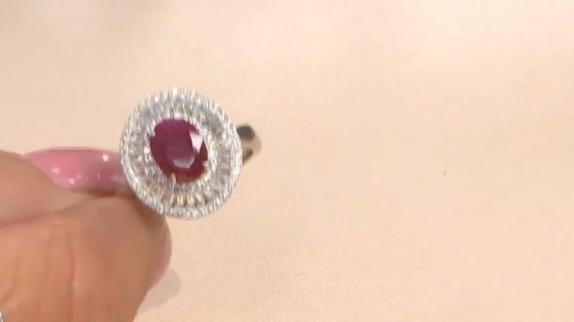 Red Ruby Rhodium Over Sterling Silver Ring 2.70ctw Video Thumbnail