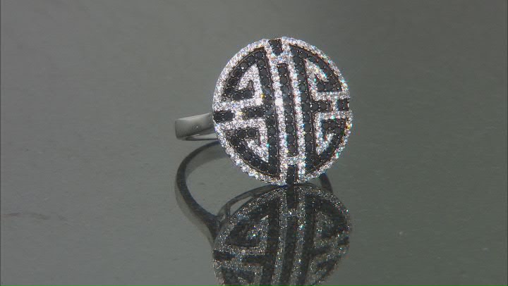 White Zircon Rhodium Over Sterling Silver Ring 1.88ctw Video Thumbnail