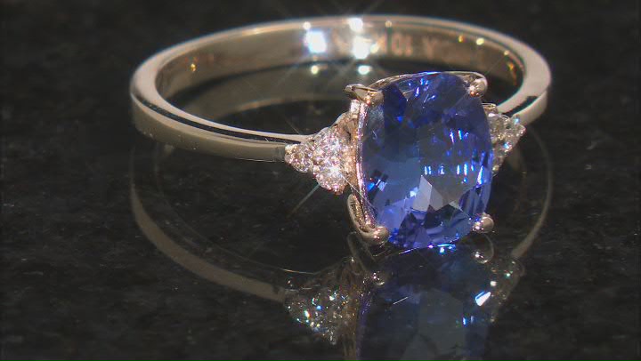 Blue Tanzanite 10k Yellow Gold Ring 2.19ctw Video Thumbnail