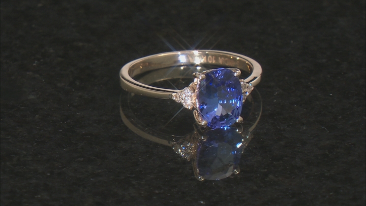 Blue Tanzanite 10k Yellow Gold Ring 2.19ctw - DOK1859 | JTV.com