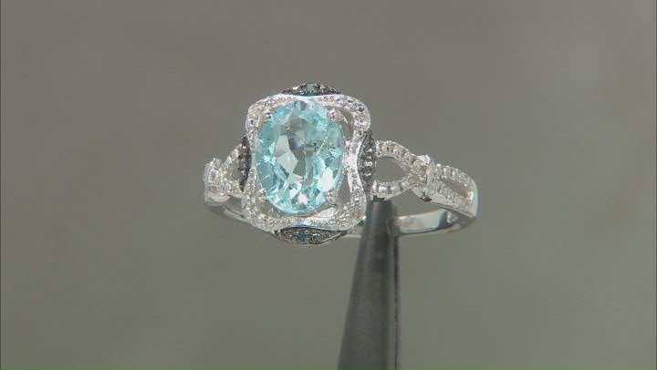 Sky Blue Topaz Rhodium Over Sterling Silver Ring 1.87ctw Video Thumbnail