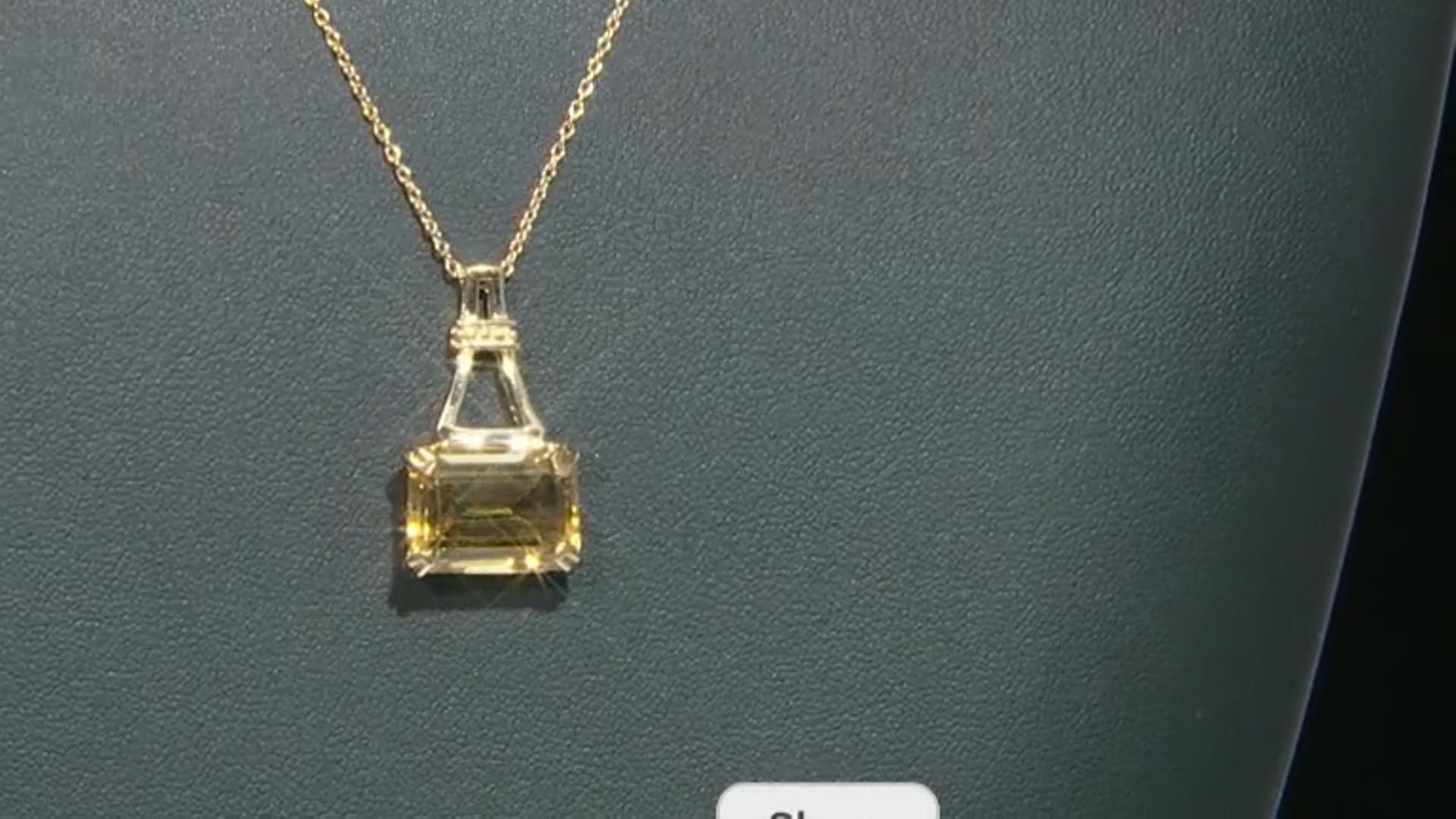 Yellow Citrine 18k Yellow Gold Over Sterling Silver Pendant With Chain 6.40ct Video Thumbnail