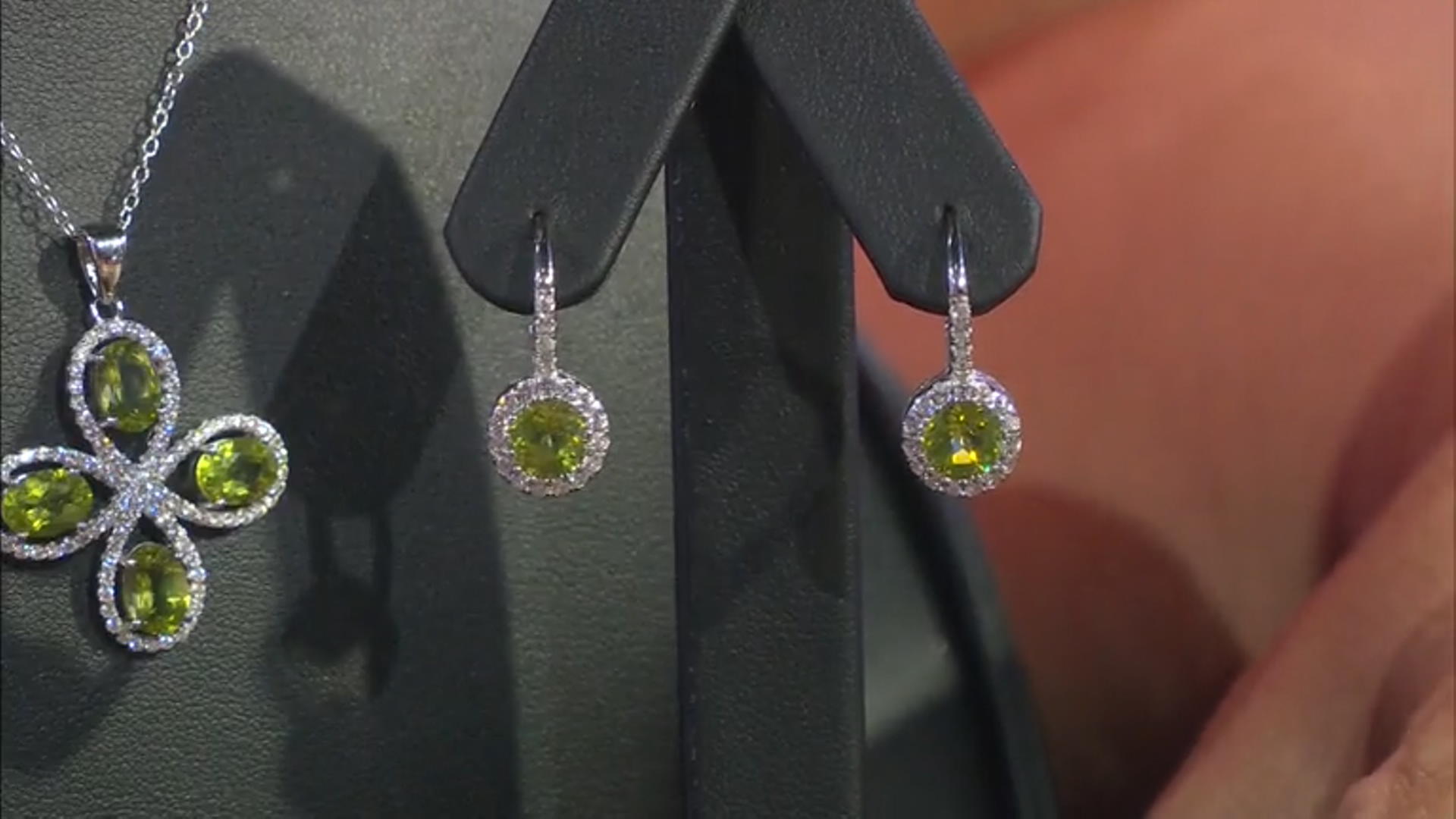 Green Peridot Rhodium Over Sterling Silver Earrings 2.25ctw Video Thumbnail