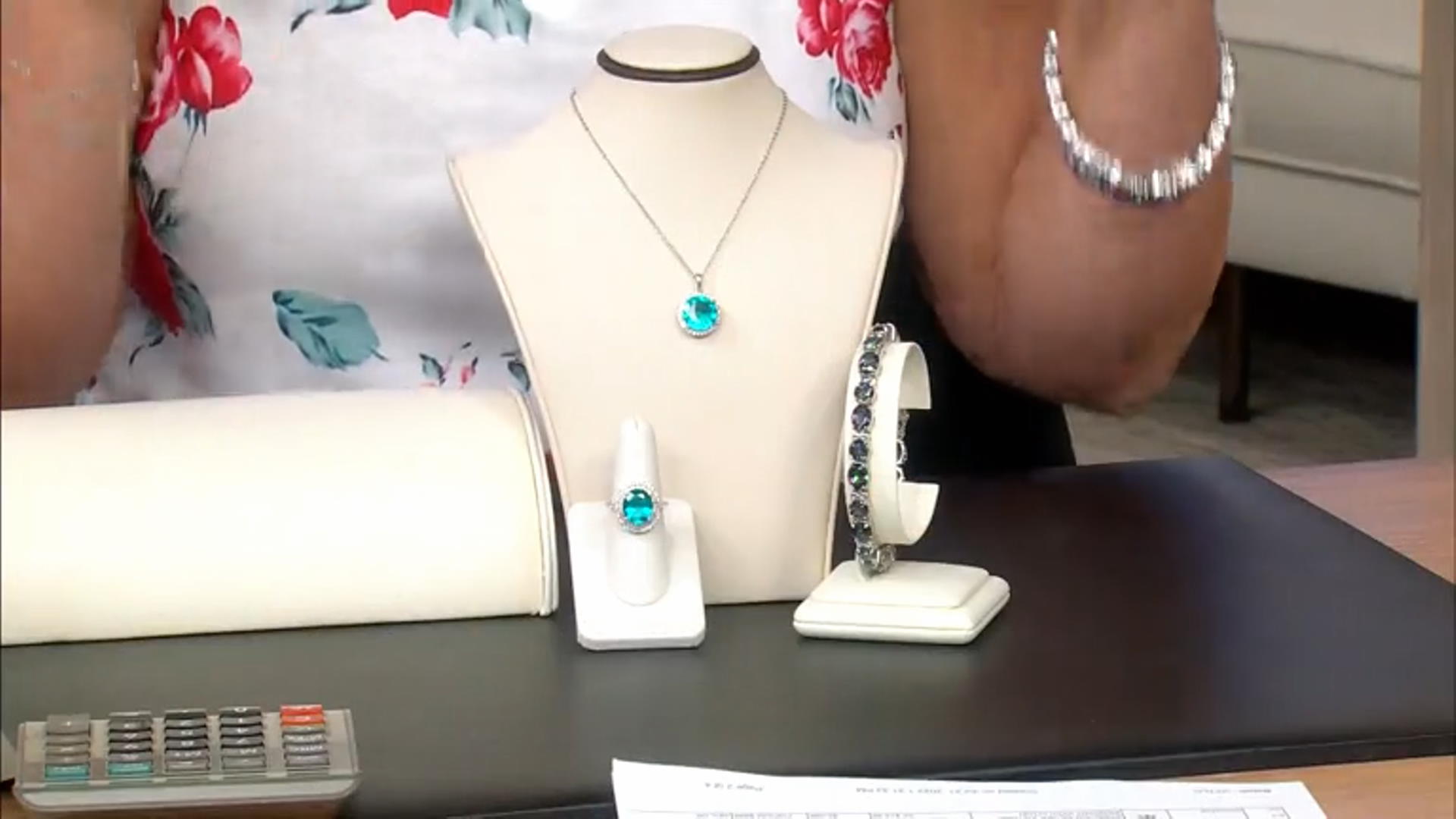 Paraiba Blue Color Topaz Platinum Over Sterling Silver Pendant With Chain 5.25ctw Video Thumbnail