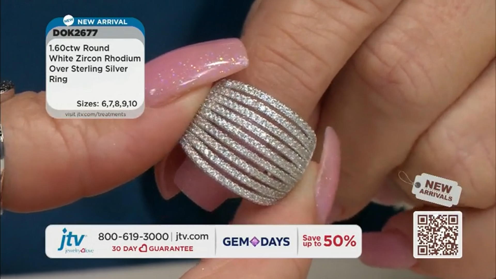 White Zircon Rhodium Over Sterling Silver Ring 1.60ctw Video Thumbnail