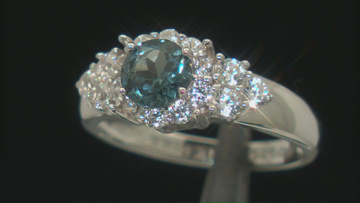 London Blue Topaz Rhodium Over Sterling Silver Ring 1.87ctw Video Thumbnail