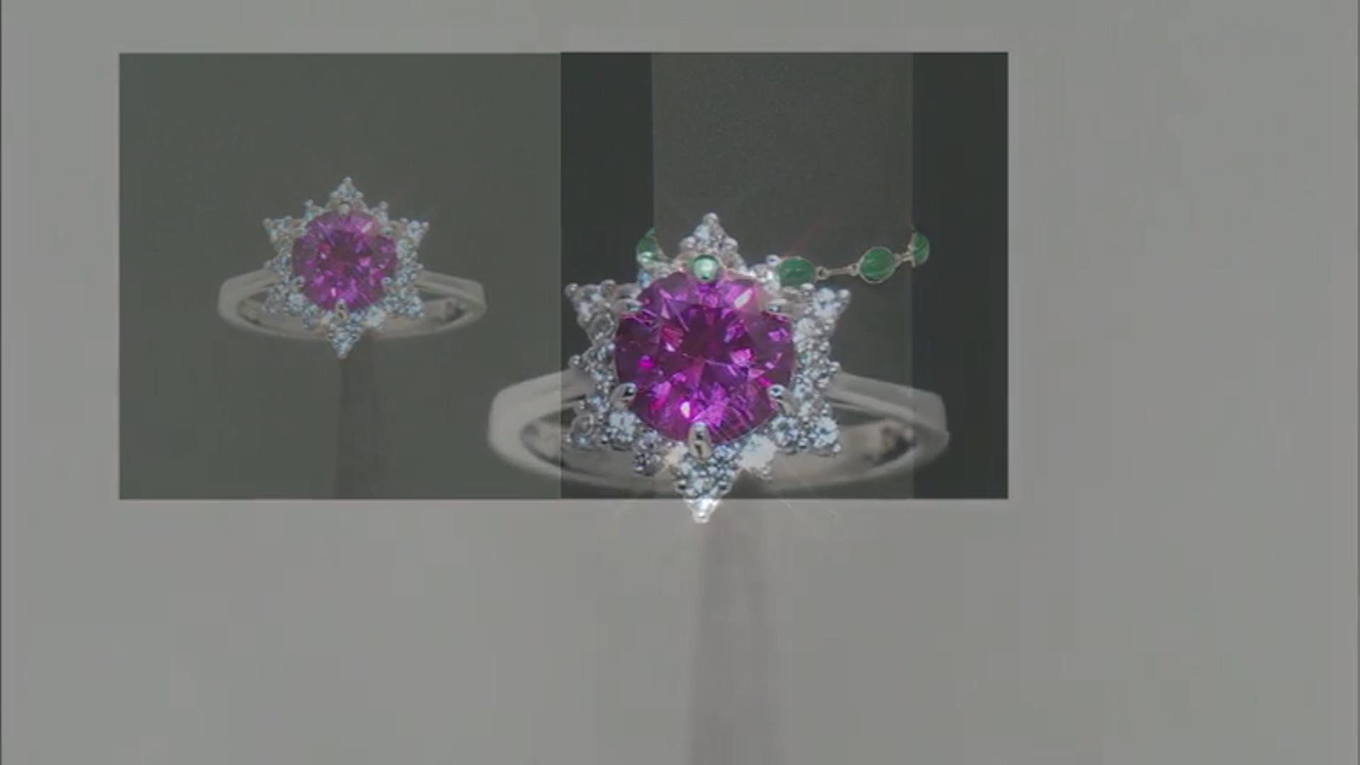 Pink Lab Created Sapphire Rhodium Over Sterling Silver Ring 2.68ctw Video Thumbnail