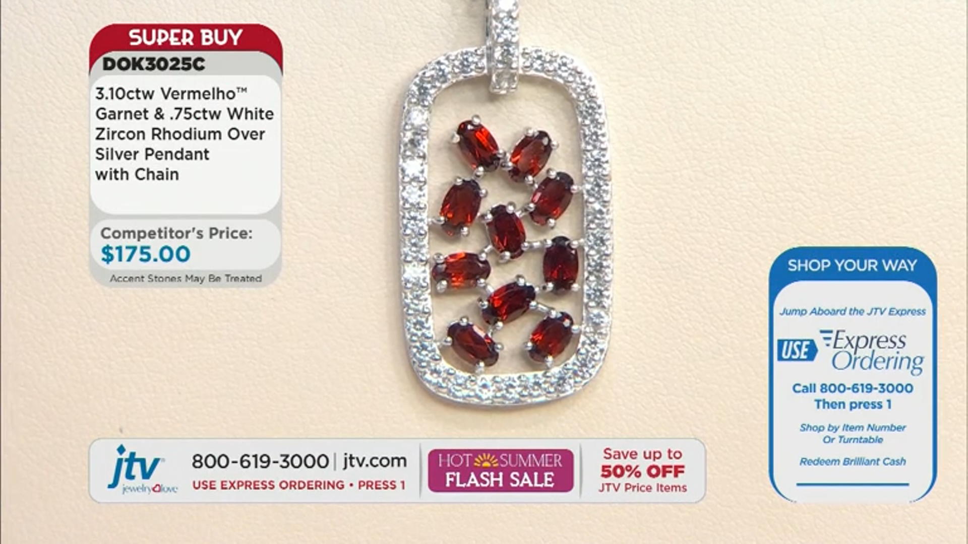 Red Garnet Rhodium Over Sterling Silver Pendant With Chain 3.85ctw Video Thumbnail