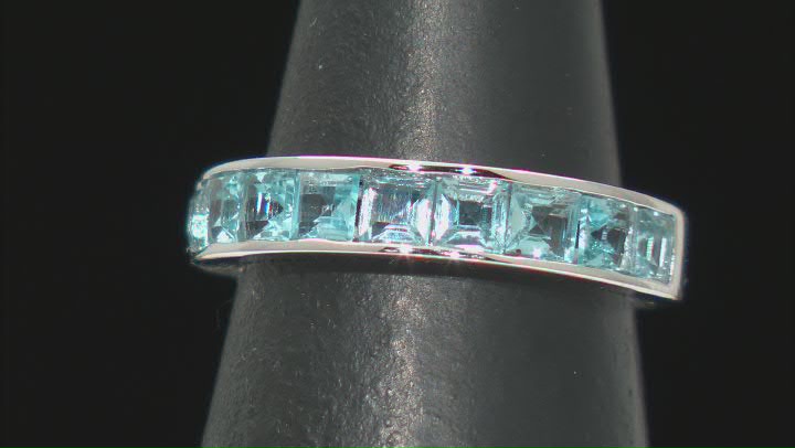 Swiss Blue Topaz Rhodium Over Sterling Silver Ring 1.88ctw Video Thumbnail