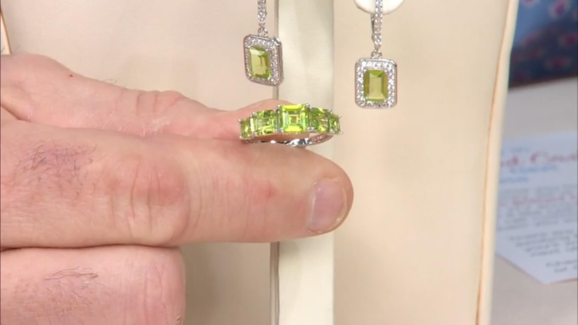 Green Peridot Rhodium Over Sterling Silver Ring 2.70ctw Video Thumbnail