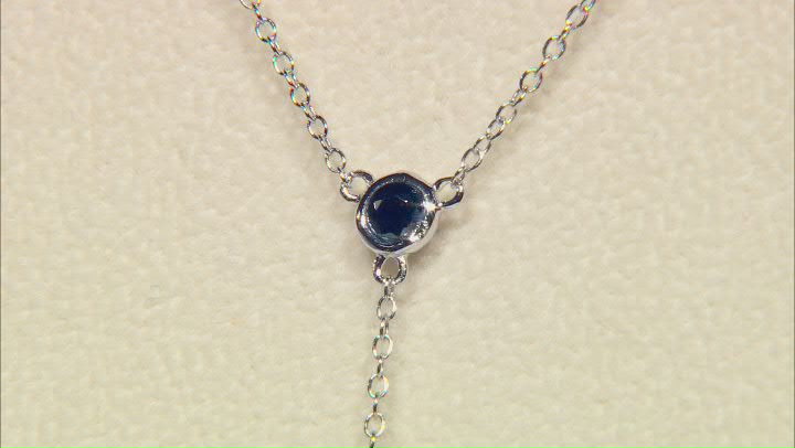 Black Spinel Rhodium Over Sterling Silver Necklace 2.01ctw Video Thumbnail