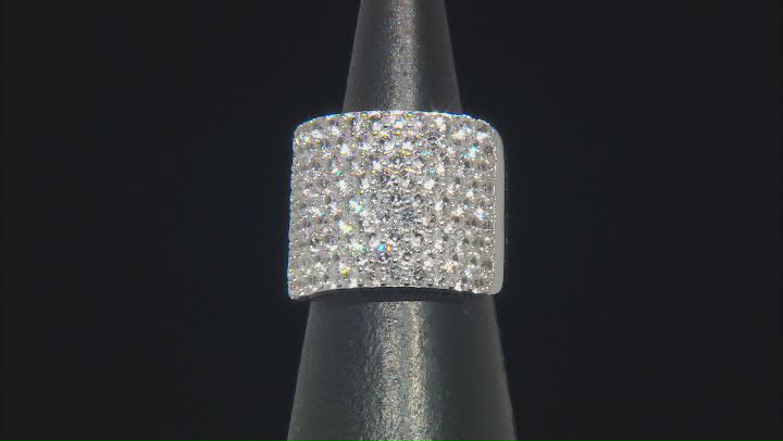 White Zircon Rhodium Over Sterling Silver Ring 4.75ctw Video Thumbnail