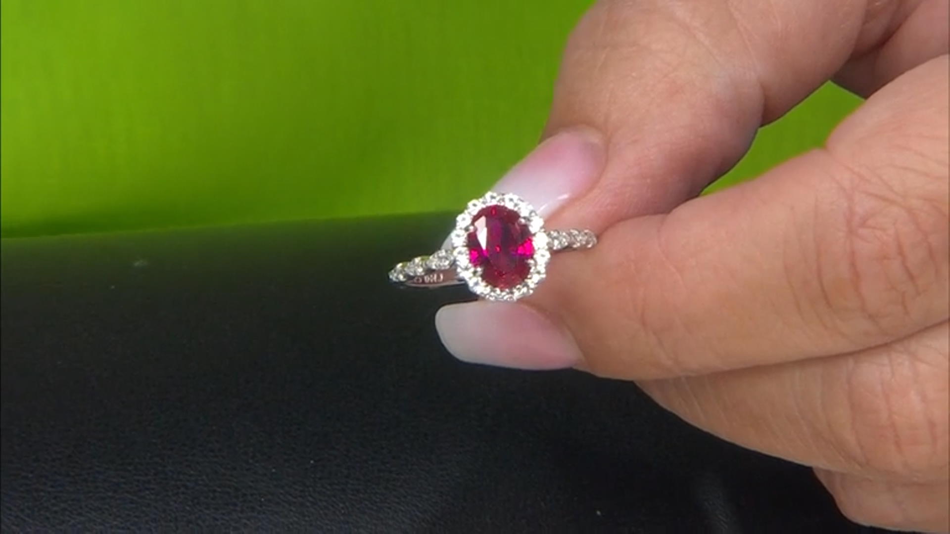 Lab Created Ruby Rhodium Over Sterling Silver Ring, Earrings, and Pendant with Chain Box Set 5.37ctw Video Thumbnail
