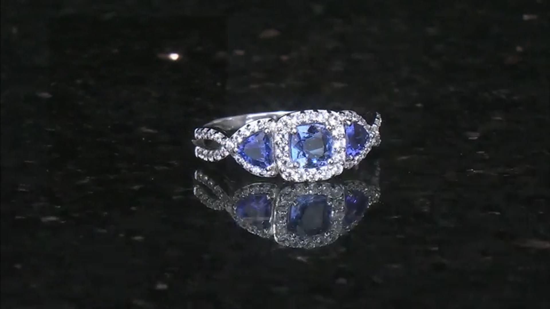 通販 送料無料  Blue 1.39ctw Ring Silver Sterling Over Rhodium Tanzanite その他