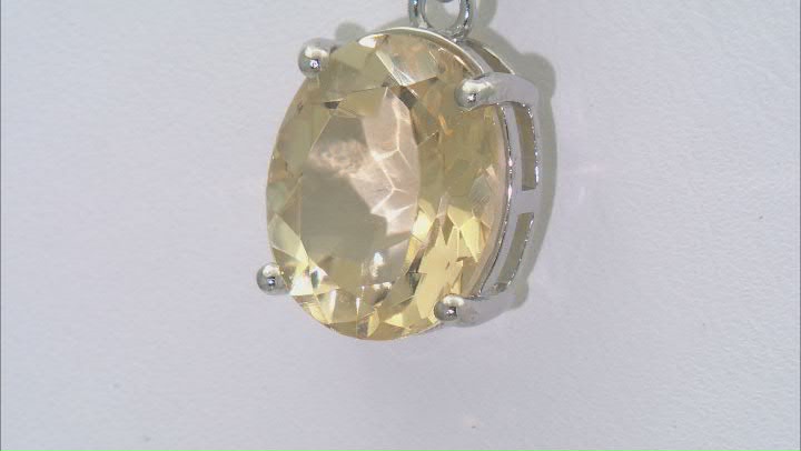 Mystic Quartz Rhodium Over Sterling Silver Pendant with Chain 4.48ct Video Thumbnail