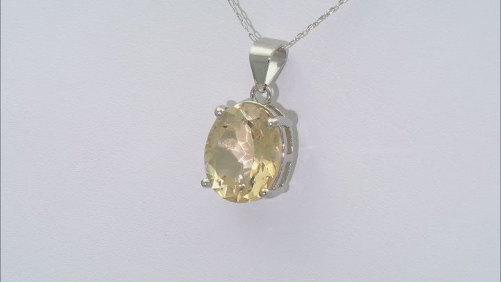 Mystic Quartz Rhodium Over Sterling Silver Pendant with Chain 4.48ct Video Thumbnail