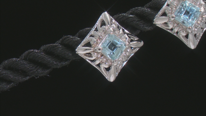 Sky Blue Glacier Topaz Rhodium Over Sterling Silver Earrings 0.60ctw Video Thumbnail