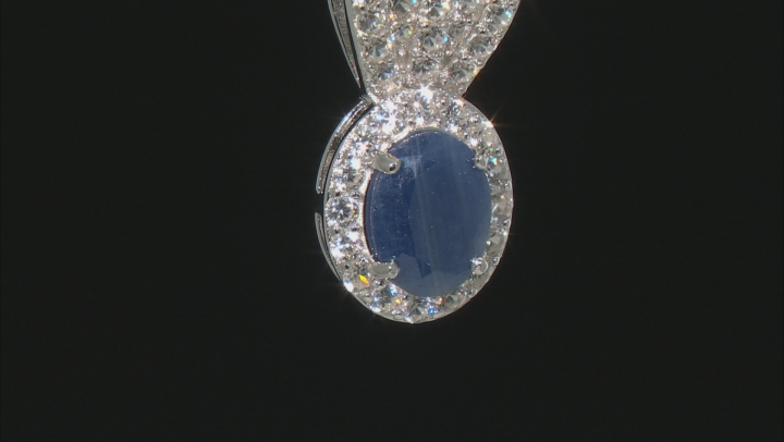 Mahaleo® Blue Sapphire Rhodium Over Sterling Silver Pendant with Chain 2.75ctw Video Thumbnail