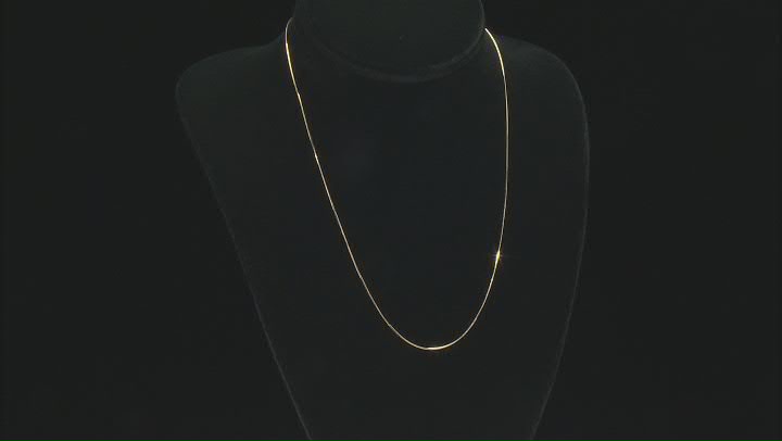 Sterling Silver and 18K Yellow Gold Over Sterling Silver Set of Two 22 Inch Snake Chain Video Thumbnail