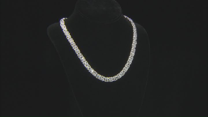 Sterling Silver 7MM Byzantine Chain Video Thumbnail
