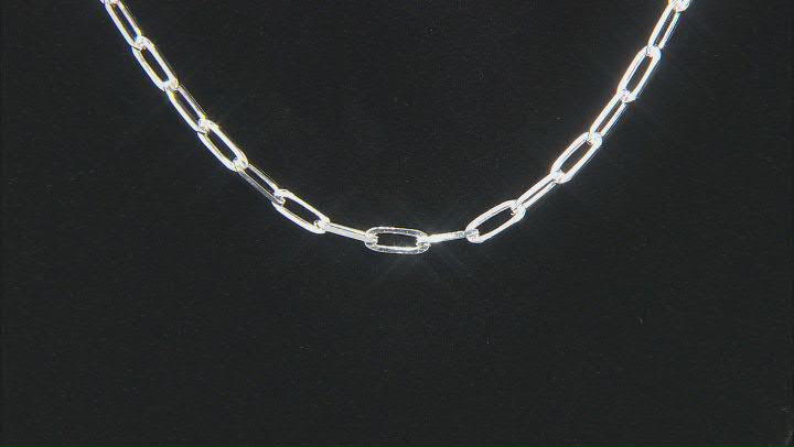 Sterling Silver 3MM Paperclip Chain Video Thumbnail