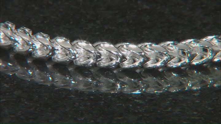 Sterling Silver 4MM Franco Link Bracelet Video Thumbnail