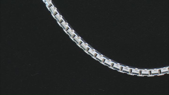 Sterling Silver 2.3mm Octagonal Box 18 Inch Chain Video Thumbnail