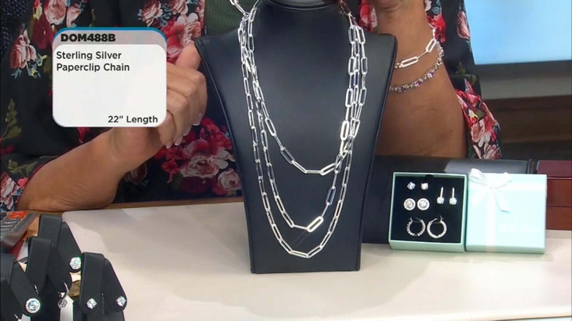 Sterling Silver Paperclip 22 Inch Chain Video Thumbnail