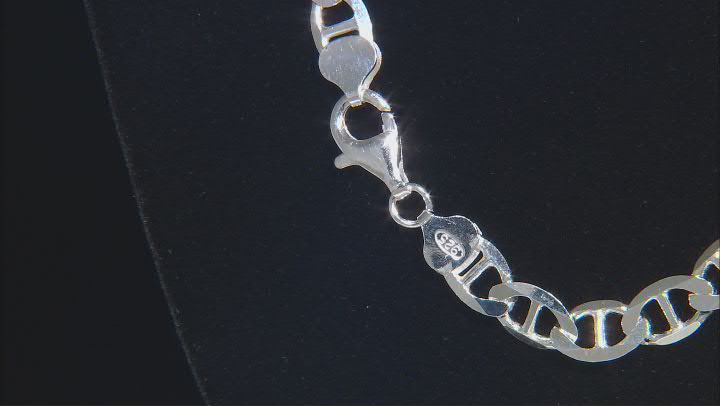 Sterling Silver 8mm Mariner 22 Inch Chain Video Thumbnail