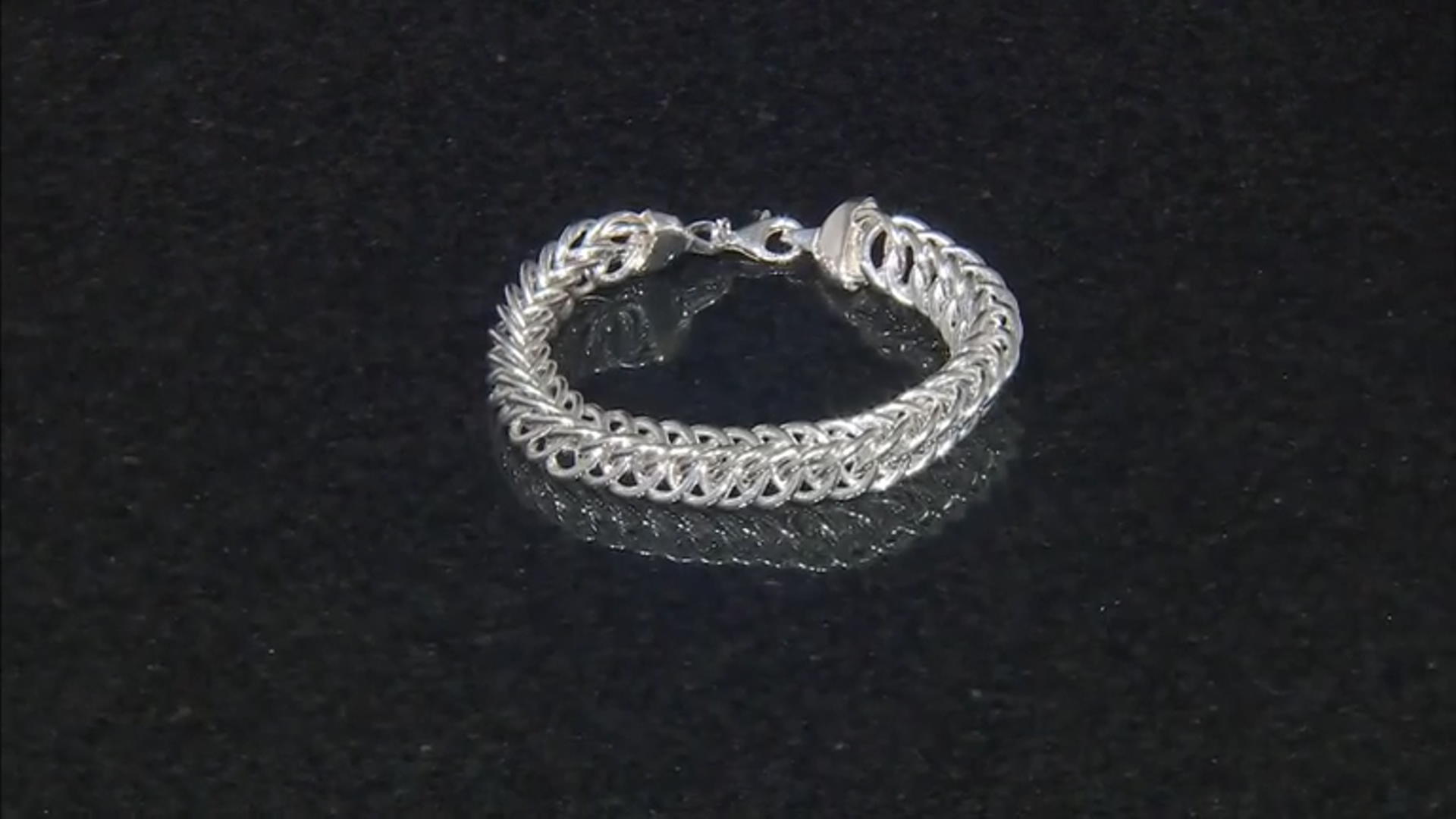 Sterling Silver 10mm Double Curb Link Bracelet Video Thumbnail