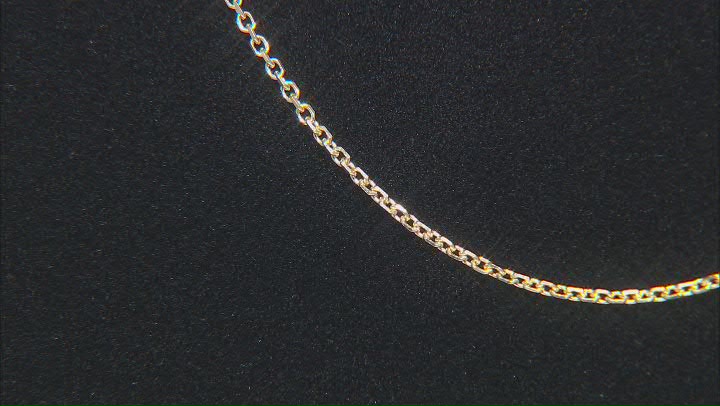 14k Yellow Gold 1.2mm Solid Diamond-Cut Cable 18 Inch Chain Video Thumbnail