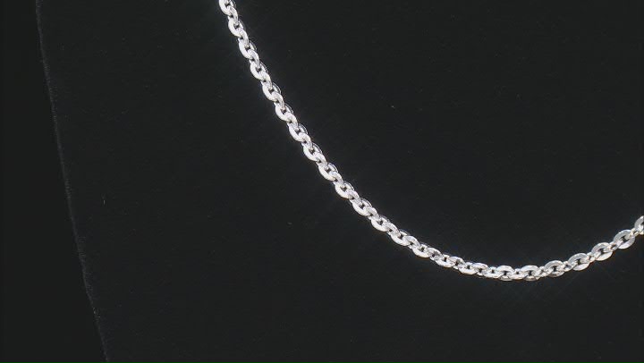 Sterling Silver 2.8mm Cable 20 Inch Chain Video Thumbnail