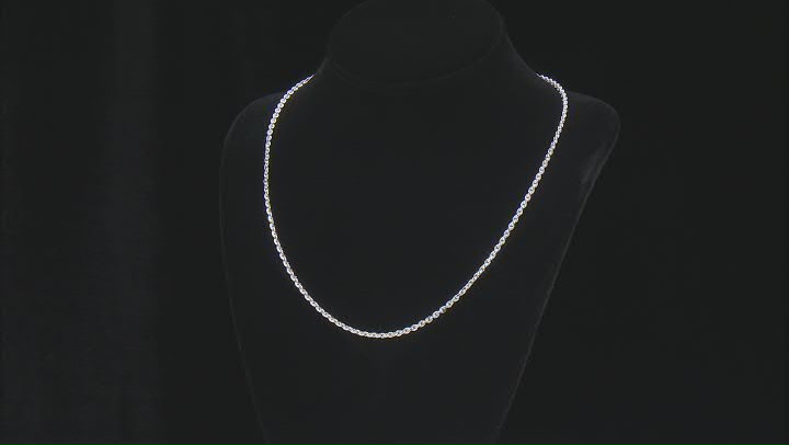 Sterling Silver 2.8mm Cable 20 Inch Chain Video Thumbnail