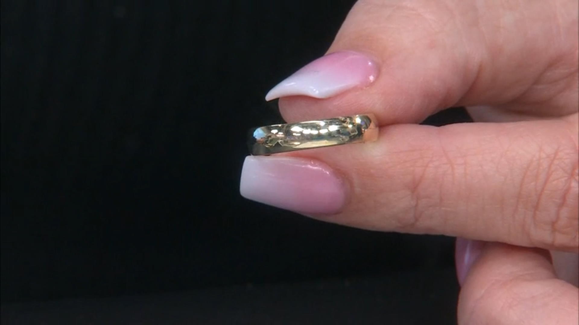 14k Yellow Gold 4mm Polished Band Ring Video Thumbnail