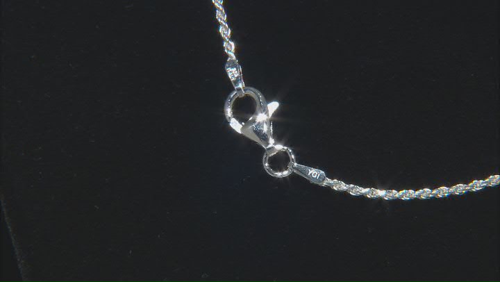 Sterling Silver 1.4mm Rope 18 Inch Chain Video Thumbnail