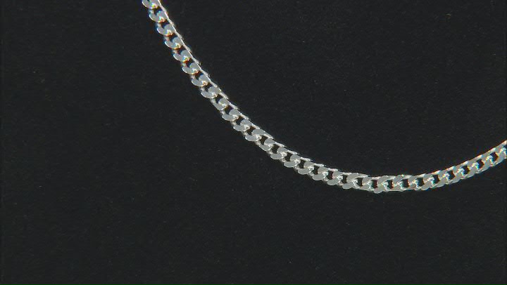 Sterling Silver 2.3mm Cuban 20 Inch Chain Video Thumbnail