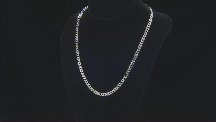 Sterling Silver 4.5mm Cuban 20 Inch Chain Video Thumbnail