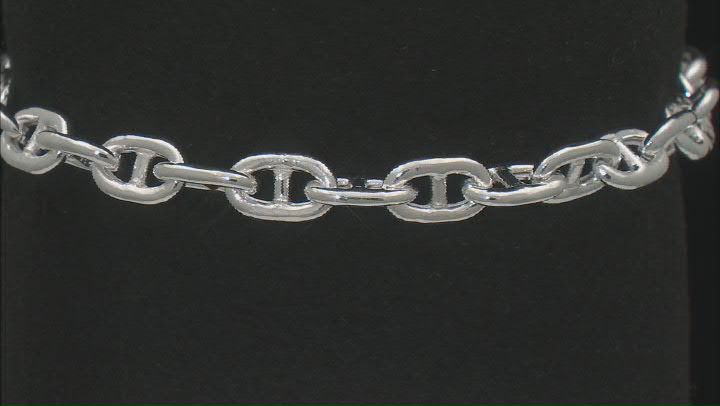 Sterling Silver 5.5mm Mariner Link Bracelet Video Thumbnail