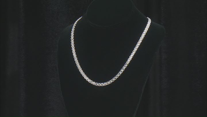 Sterling Silver 5mm Bismark 20 Inch Chain Video Thumbnail