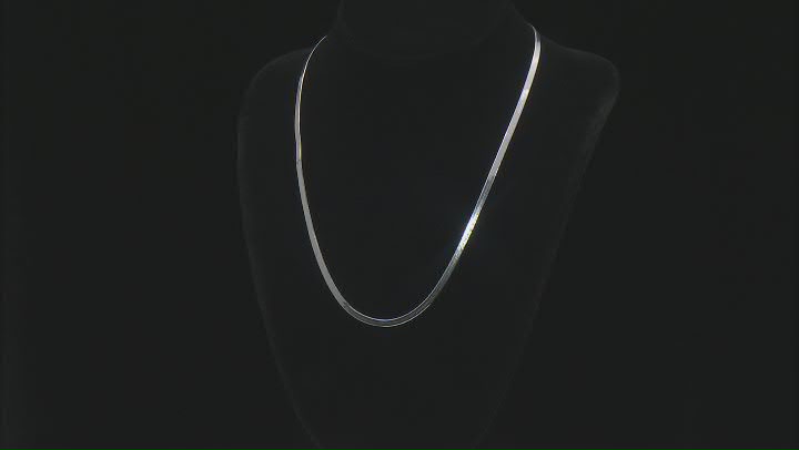 Sterling Silver 2mm Diamond-Cut Twisted Popcorn 20 Inch Chain Video Thumbnail