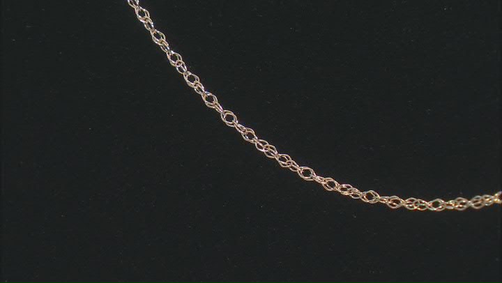 14k Yellow Gold 1mm Rope 20 Inch Chain Video Thumbnail